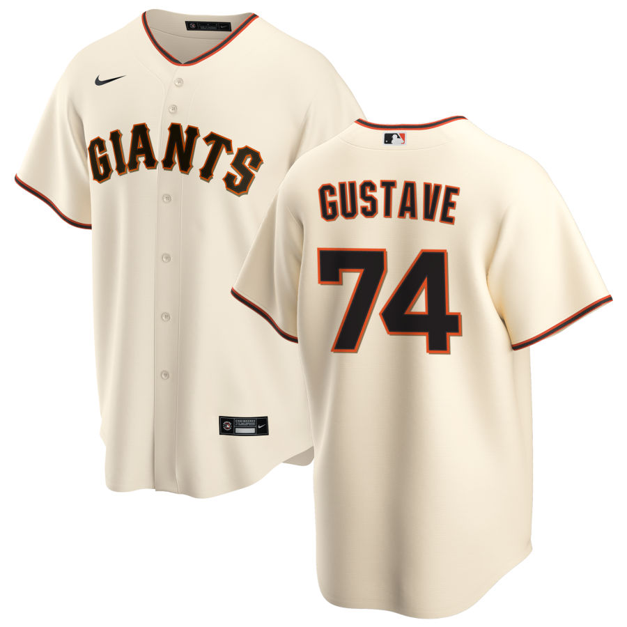 Nike Men #74 Jandel Gustave San Francisco Giants Baseball Jerseys Sale-Cream